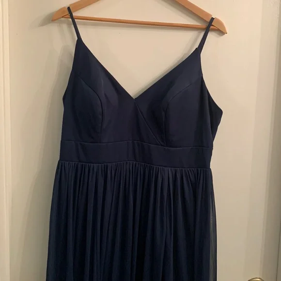 azazie navy blue dress Azazie Bondi